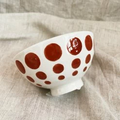 Creative Co-op Arkansas Razorbacks Red Dots Latte Bowl