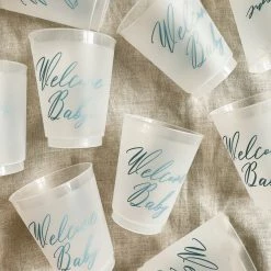 Sip Hip Hooray Gifts For Baby Welcome Baby Reusable Cups - Blue