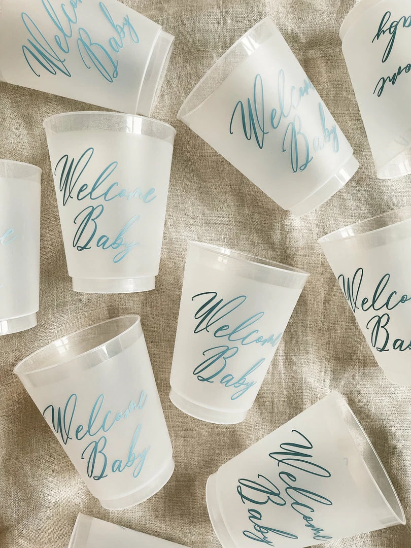 Sip Hip Hooray Gifts For Baby Welcome Baby Reusable Cups - Blue