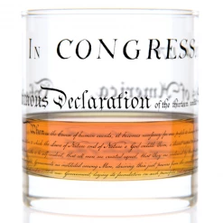 Well Told Declaration Of Independence Rocks Glass