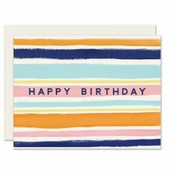 Slightly Stationery Simple Stripes Card