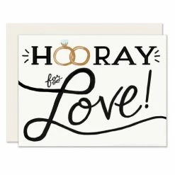 Slightly Stationery Wedding Gifts Hooray For Love Card