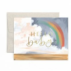 1canoe2 | One Canoe Two Paper Co. Hello Baby Rainbow Greeting Card S Paper Goods