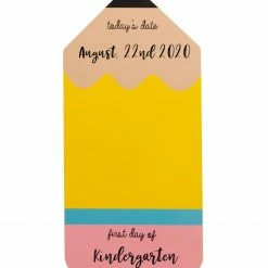 Pearhead Kids + Baby First Or Last Day Of School Reversible Pencil Handprint Sign