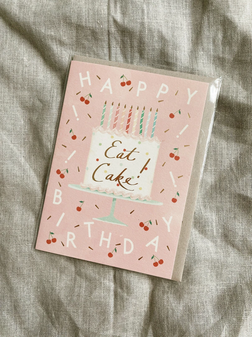 Karen Adams Designs Paper Goods Eat Cake Greeting Card