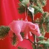 One Hundred Eighty Degress Arkansas Razorbacks Flocked Pig Ornament - Pink