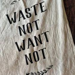 Sir/Madam: Linen Tea Towel - Waste Not