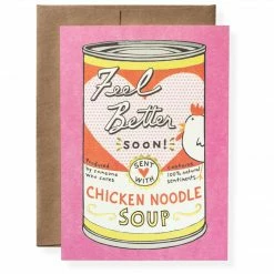 Karen Adams Designs Chicken Soup Greeting Card Paper Goods