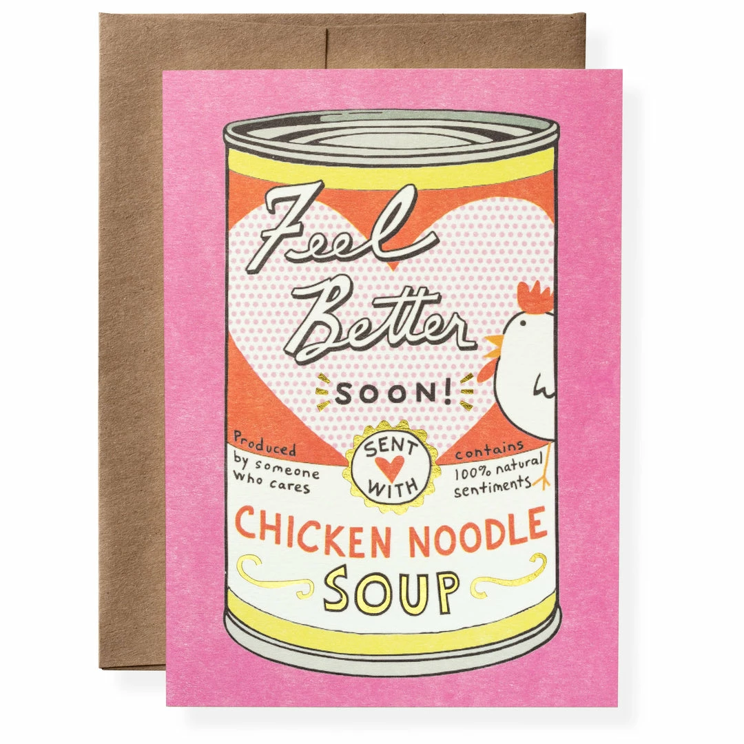 Karen Adams Designs Chicken Soup Greeting Card Paper Goods