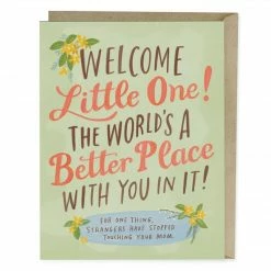 Em & Friends World's A Better Place Baby Card Gifts For Baby