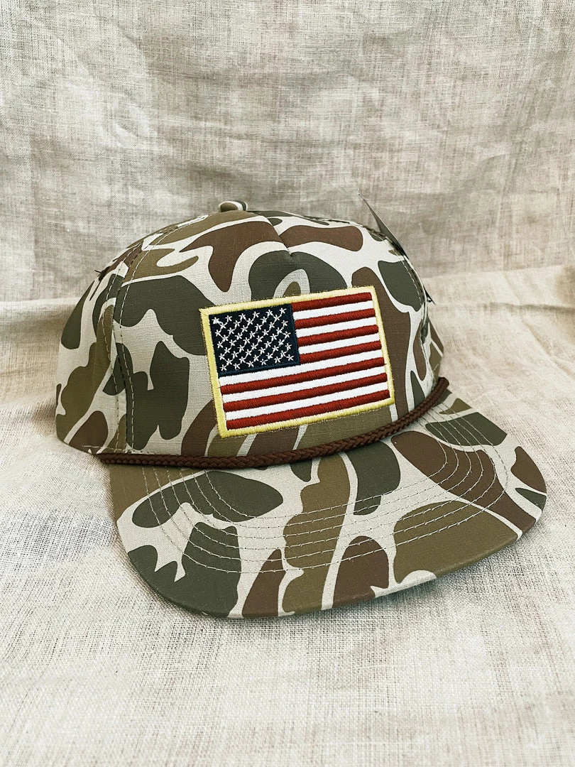 Burlebo Burbelo: American Flag Camo Hat