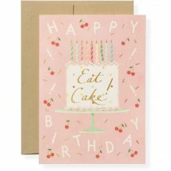 Karen Adams Designs Paper Goods Eat Cake Greeting Card