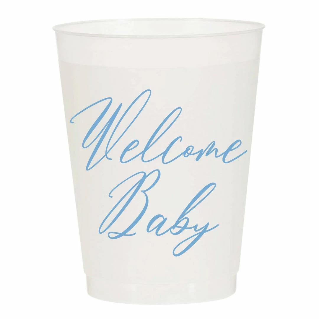 Sip Hip Hooray Gifts For Baby Welcome Baby Reusable Cups - Blue