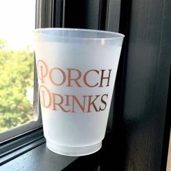 Sip Hip Hooray Porch Drinks Reusable Cups Hostess Gifts