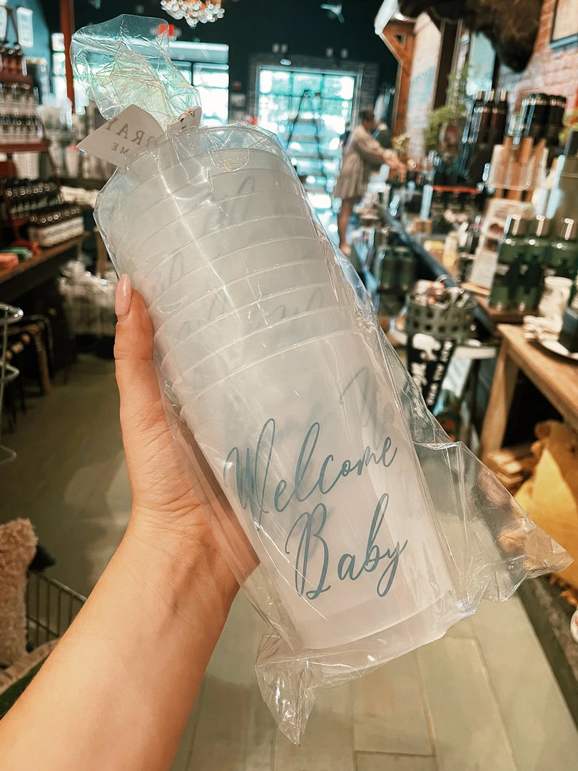 Sip Hip Hooray Gifts For Baby Welcome Baby Reusable Cups - Blue