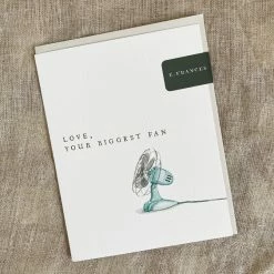 E Frances Paper Paper Goods Biggest Fan Greeting Card