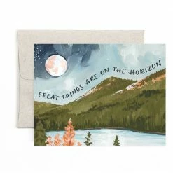 1canoe2 | One Canoe Two Paper Co. Alpine Moon Horizon Card Paper Goods