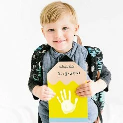 Pearhead Kids + Baby First Or Last Day Of School Reversible Pencil Handprint Sign