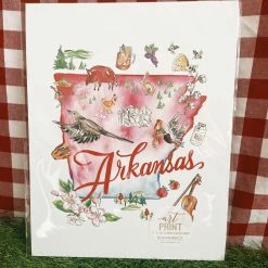 RosanneBeck Collections Arkansas Handpainted Icons Art Print
