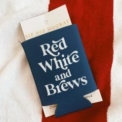 Sip Hip Hooray Red White And Brews Drink Sleeve