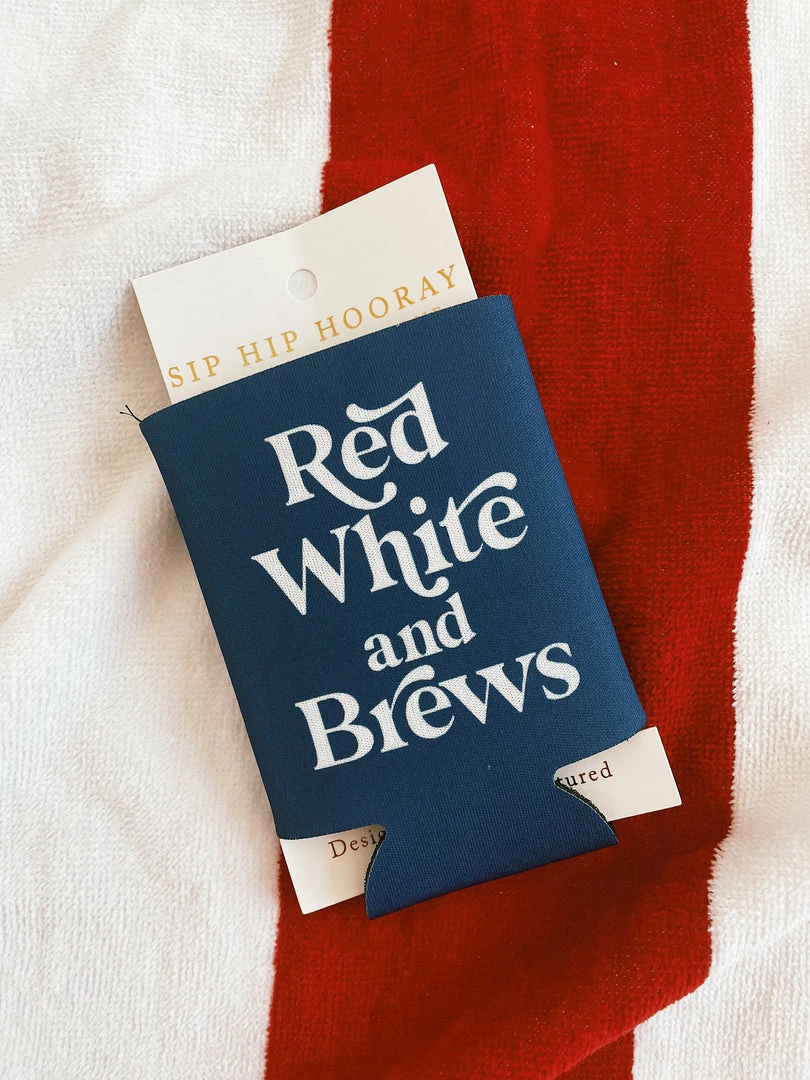Sip Hip Hooray Red White And Brews Drink Sleeve