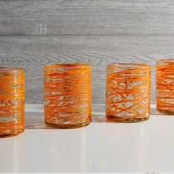 Verve Culture Tequila + Tex Mex Mexican Handblown Glasses - Set Of 4