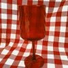 Creative Co-op Colorful Stemmed Wine Glass - Red (PICKUP ONLY) Arkansas Razorbacks