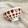 Creative Co-op Arkansas Razorbacks Red Hearts Latte Bowl