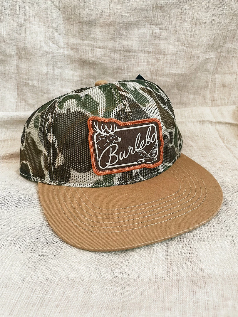 Burlebo: Full Camo Mesh W/ Patch Logo Hat