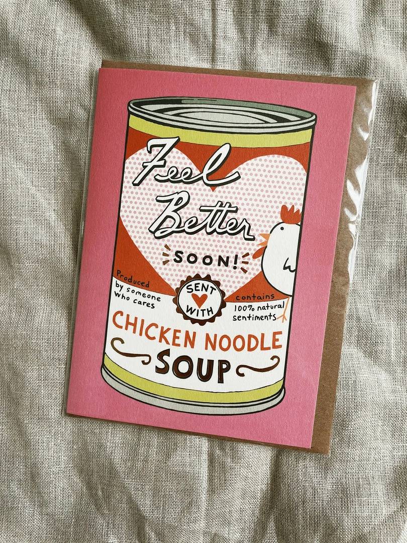 Karen Adams Designs Chicken Soup Greeting Card Paper Goods