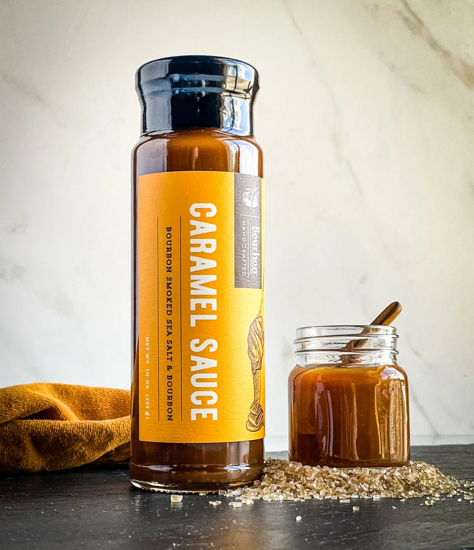 Bourbon Barrel Foods Caramel Sauce W/ Bourbon Smoked Sea Salt & Bourbon
