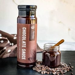 Bourbon Barrel Foods Pantry + Barware Chocolate Sauce W/ Bourbon Smoked Cacao Nibs & Bourbon