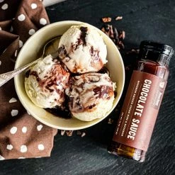 Bourbon Barrel Foods Pantry + Barware Chocolate Sauce W/ Bourbon Smoked Cacao Nibs & Bourbon