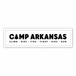 Camp Arkansas: White Bumper Sticker Lake