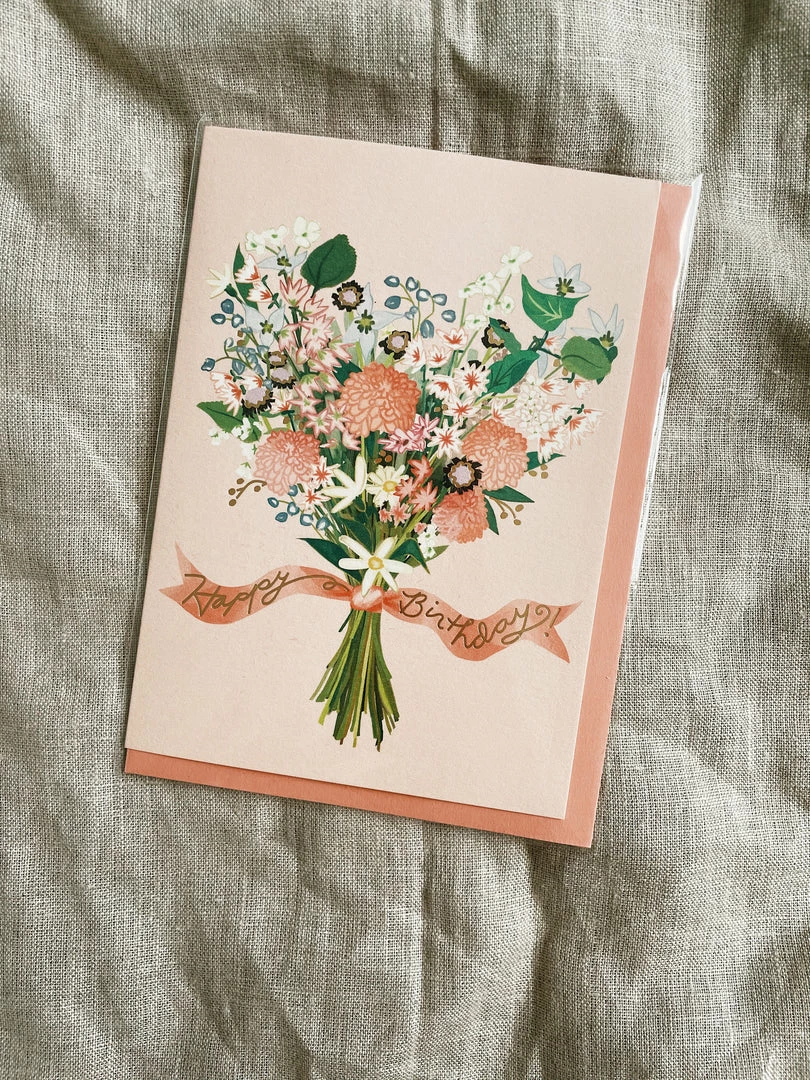 Karen Adams Designs Birthday Bouquet Greeting Card Paper Goods