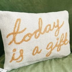 Creative Co-op Today Is A Gift Pillow
