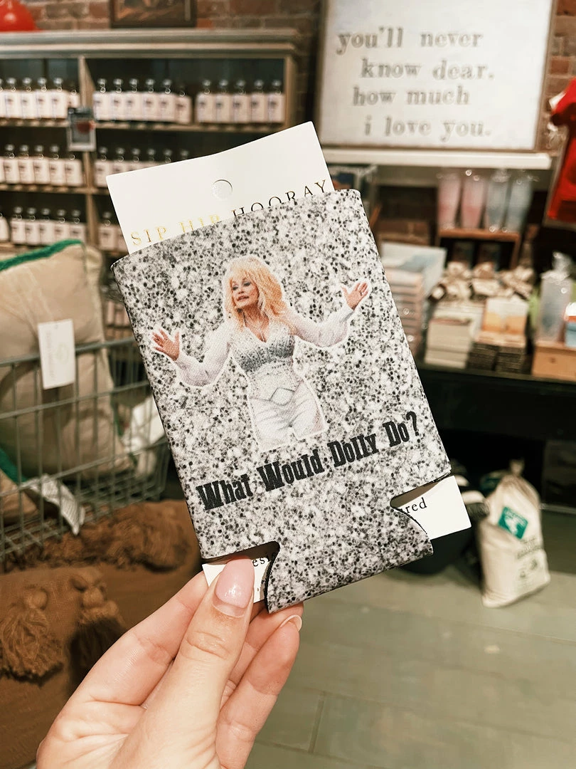 Sip Hip Hooray What Would Dolly Do Glitter Drink Sleeve
