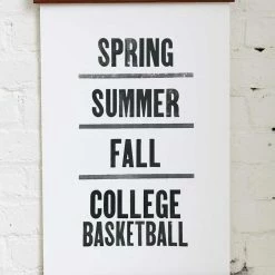 Old Try: College Basketball Season Print - 13x20