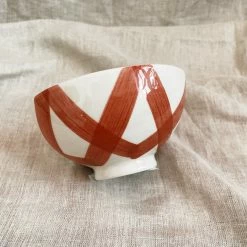 Creative Co-op Arkansas Razorbacks Red Criss Cross Latte Bowl