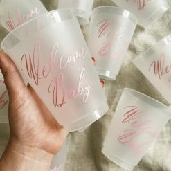 Sip Hip Hooray Welcome Baby Reusable Cups - PInk Gifts For Baby