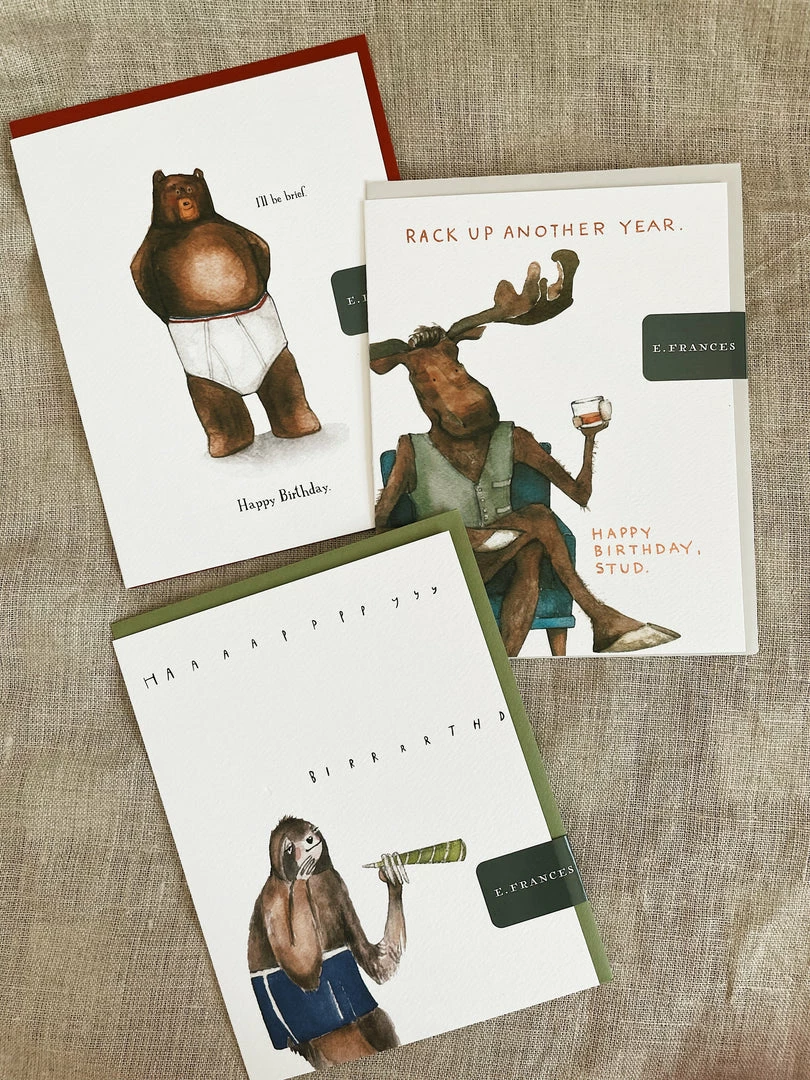 E Frances Paper I'll Be Brief Greeting Card Paper Goods