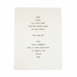 Sugarboo Co Gifts For Baby Sugarboo & Co: Handmade Print - Even After All This Time