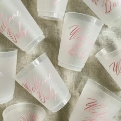 Sip Hip Hooray Welcome Baby Reusable Cups - PInk Gifts For Baby