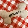 Hither Rabbit Arkansas Tan Tweed Dog Toy - Medium Arkansas Razorbacks