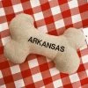 Hither Rabbit Arkansas Tan Tweed Dog Toy - Extra Large Arkansas Razorbacks