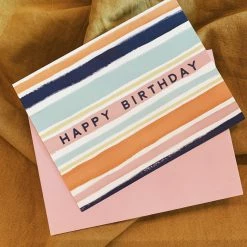Slightly Stationery Simple Stripes Card