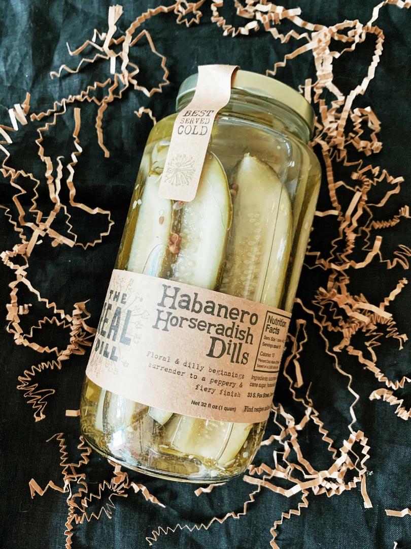 Tequila + Tex Mex The Real Dill: Habanero Horseradish Dill Pickles