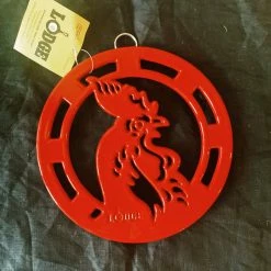 Lodge Enameled Rooster Trivet - 8 Inch Housewarming Gifts
