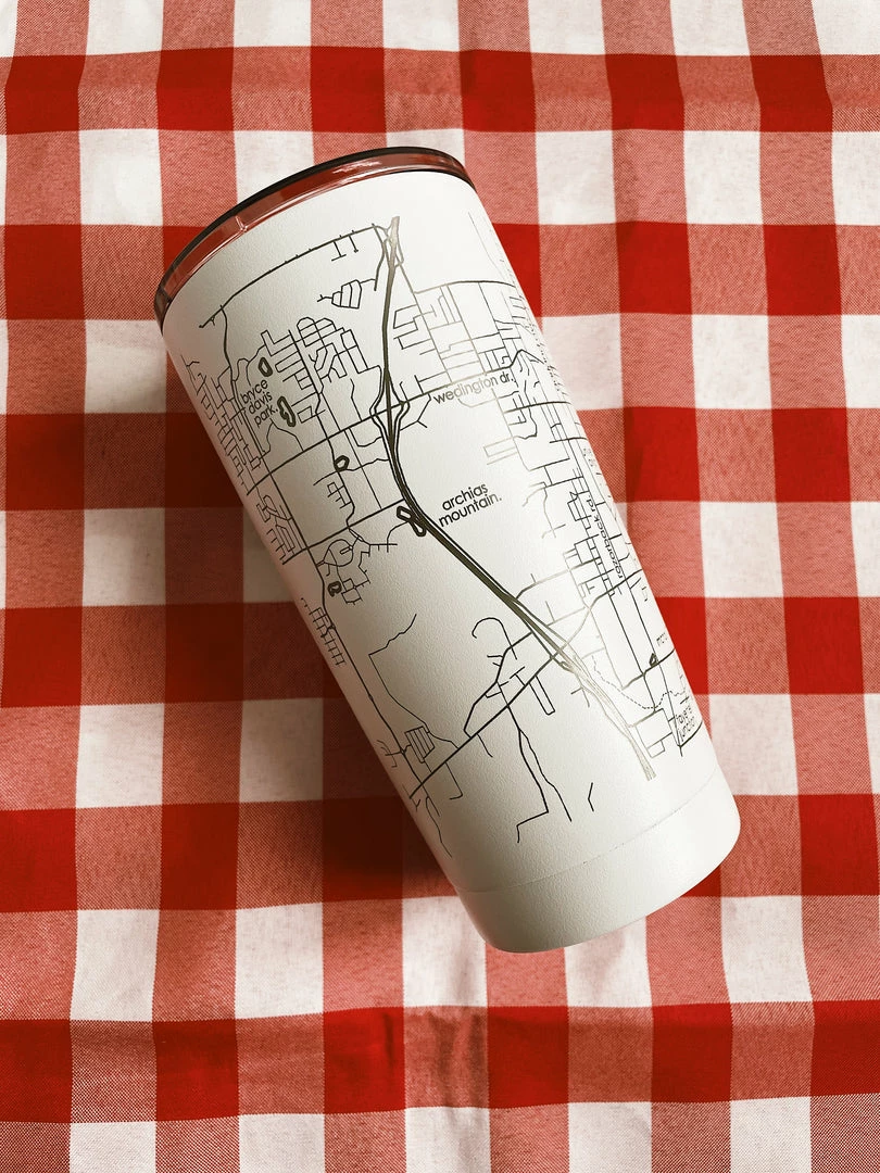 Well Told Fayetteville, AR Map Insulated Tumbler