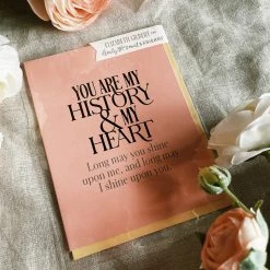 Em & Friends You Are My History And My Heart Card